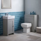 Lifestyle image of unit in bathroom setting