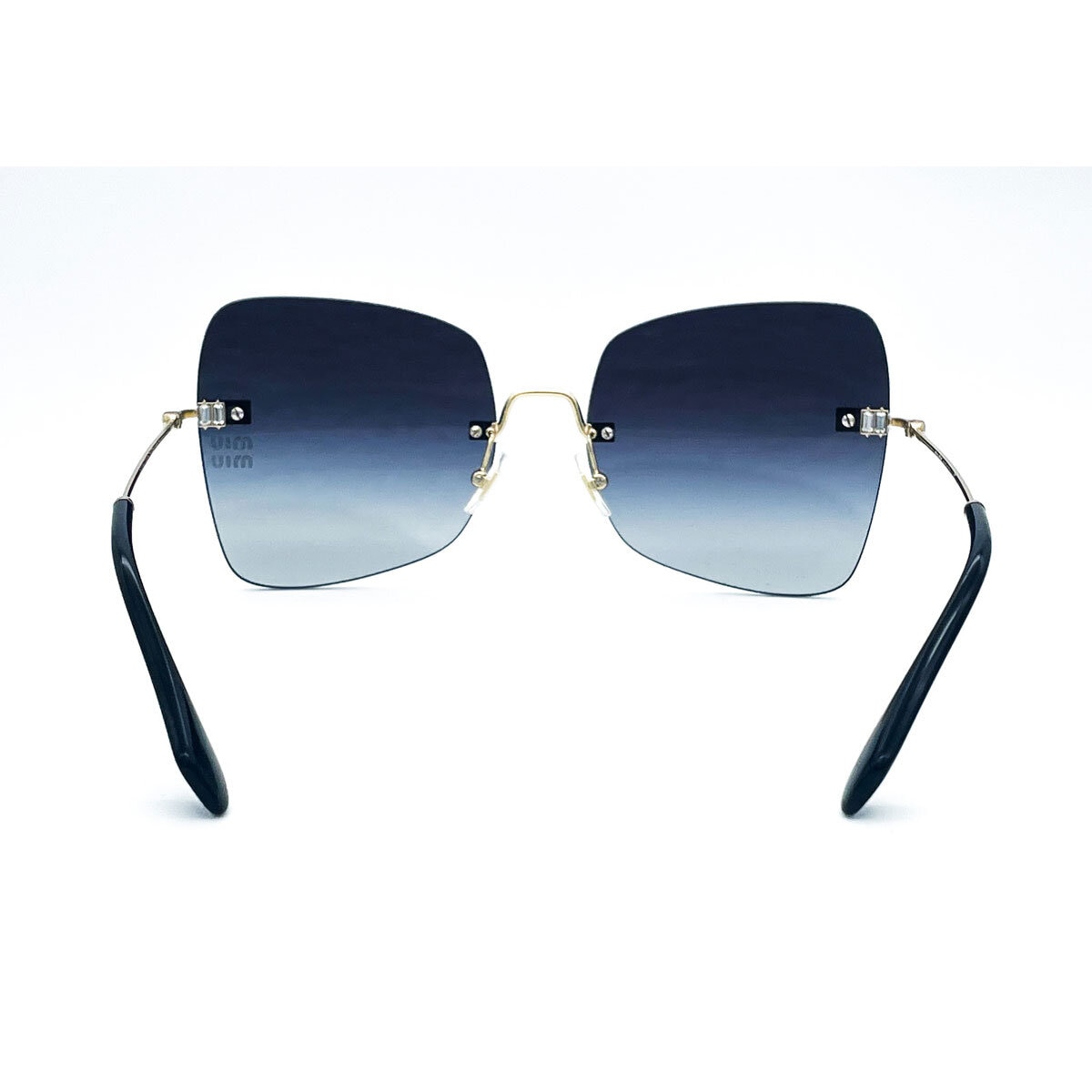 Miu Miu Women's Gold Sunglasses With Grey Lenses, SMU50W ZVN-5D1