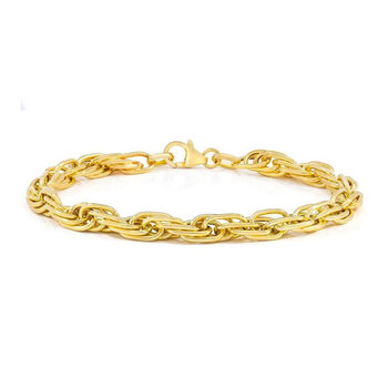 14ct Yellow Gold Multi Link Twist Bracelet