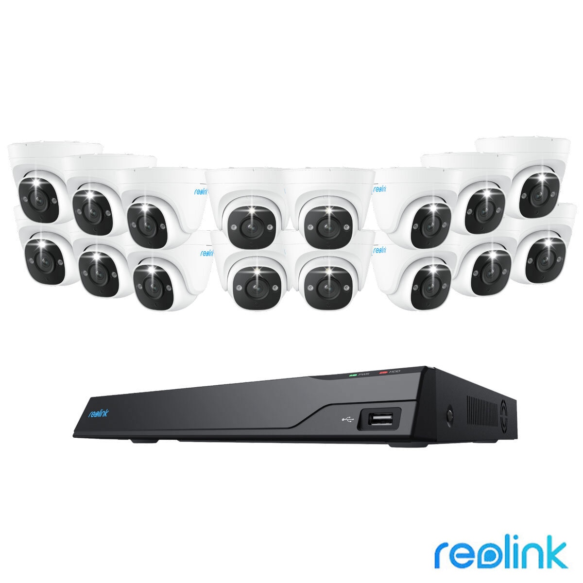 Reolink 12MP (4K+) UHD NVR PoE AI 16 x channel / 16 x Dome camera kit. 4TB at costco.co.uk