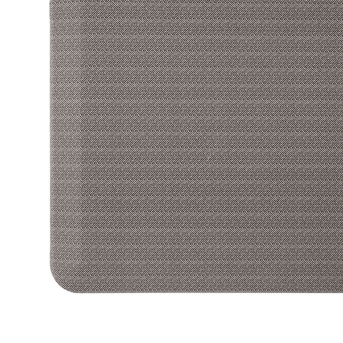 Dark Grey Herringbone Anti fatigue cushioned kitchen mat