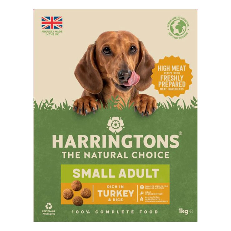 Harringtons Small Adult Dog Complete Turkey & Rice, 1kg Harringtons Small Adult Dog Complete Turkey & Rice, 1kg