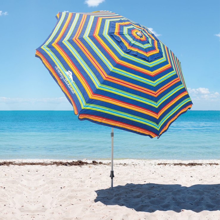 Tommy Bahama Beach Umbrella in Stripes | Costco UK
