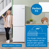 Bosch KGN362WDFG Series 4 Fridge Freezer, D Rated in White