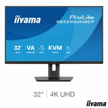 iiyama ProLite 32 Inch 60Hz 4K Ultra HD VA Monitor, XB3294UHSCP-B1 iiyama ProLite 32 Inch 60Hz 4K Ultra HD VA Monitor, XB3294UHSCP-B1