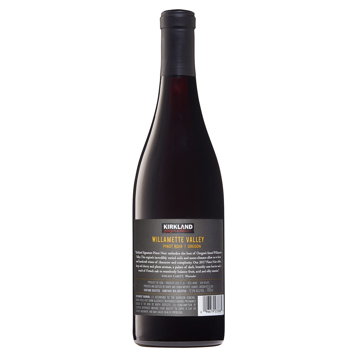 Kirkland Signature Willamette Valley Pinot Noir 2016, 75cl