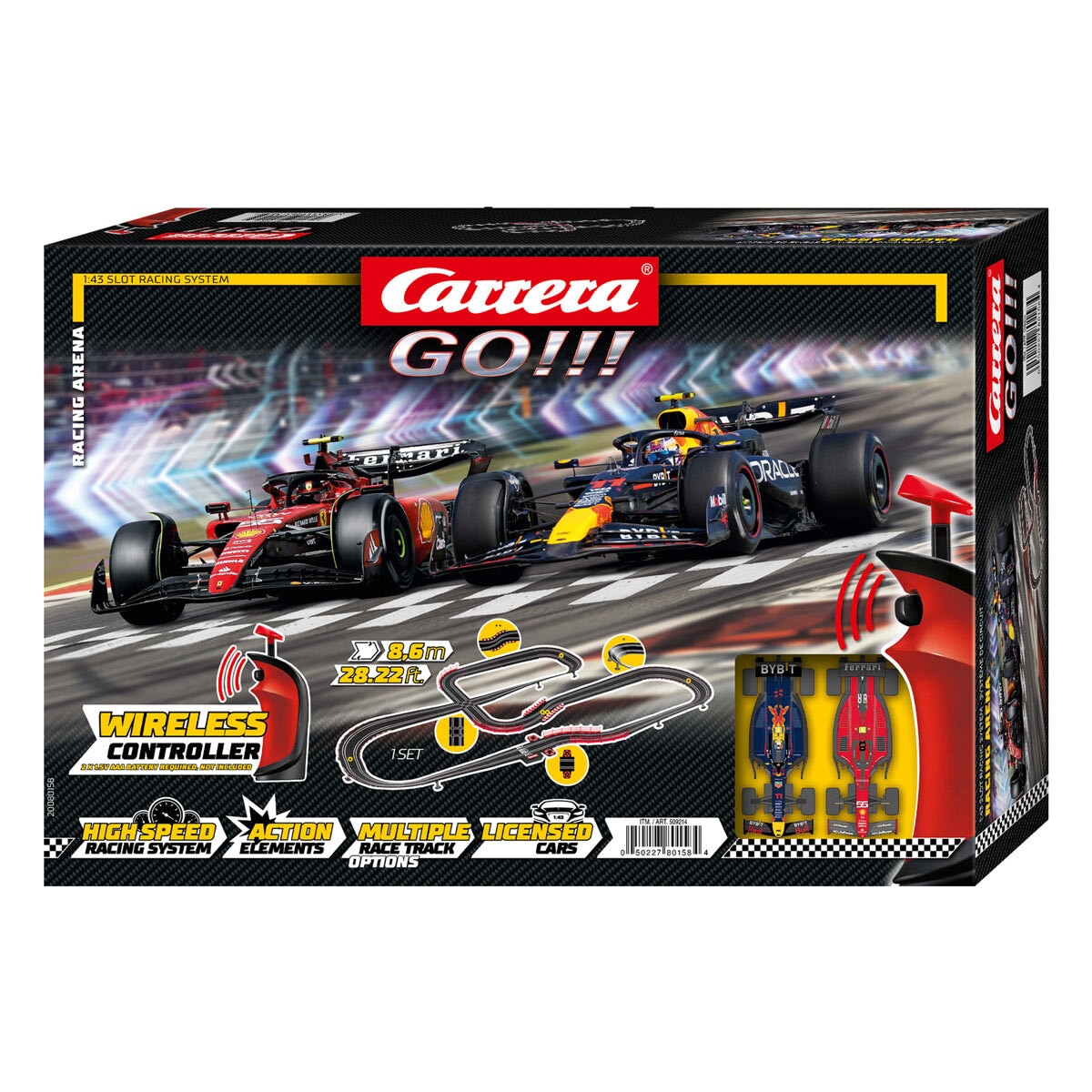 Carrera Go F1 Racing Arena with F1 Race Cars Perez a