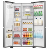 Hisense RS818N4TIC Side by Side Fridge Freezer in Stainless Steel