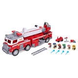 Paw patrol fire truck and pups close up