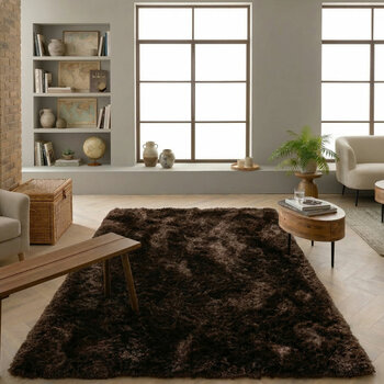 Plush Chocolate Rug, in 2 Sizes Plush Chocolate Rug, in 2 Sizes