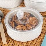 Bowls with lids 6 pk WHITE