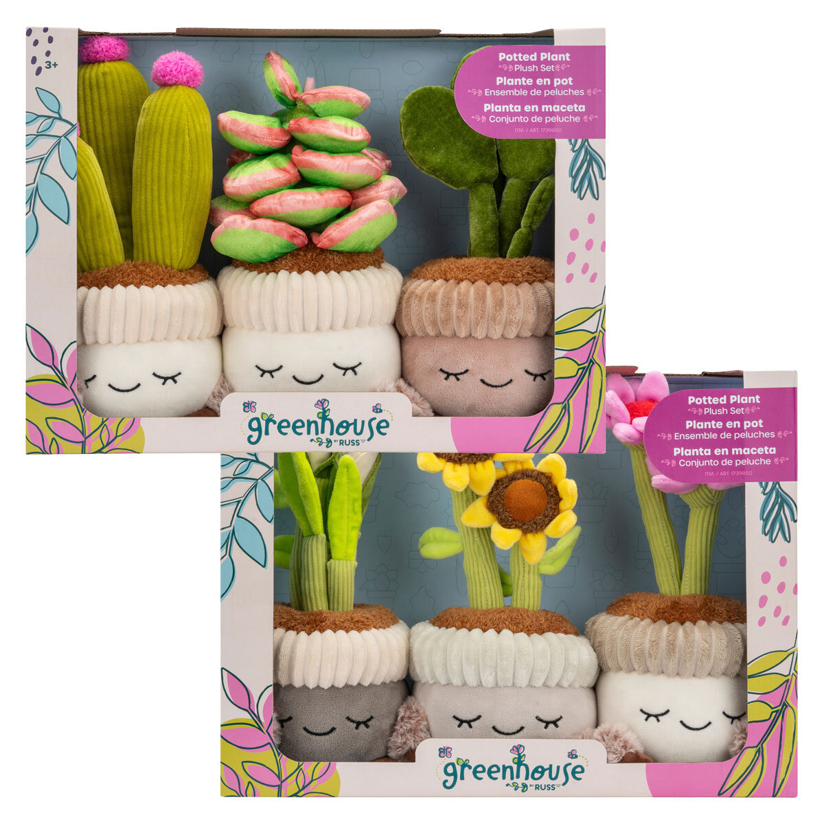 Potted Plants Plush Assortment Box Image