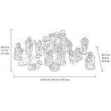 Buy KS 14 PC Nativity Set Dimensions Image at costco.co.uk