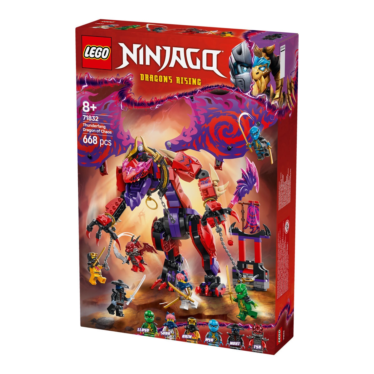 LEGO Ninjago Thunderfang Dragon of Chaos - Model 71832 (8+ Years)