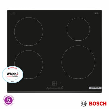 Bosch Series 4 PIE631BB5E 60cm Touch Control Induction Hob in Black Bosch Series 4 PIE631BB5E 60cm Touch Control Induction Hob in Black