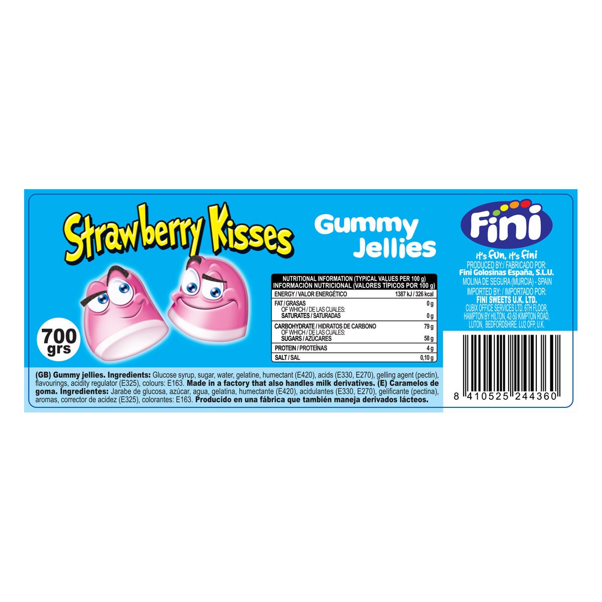 Fini Strawberry Kisses, 700g