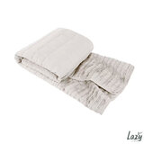 Lazy Linen 100% Washed Linen Throw in White