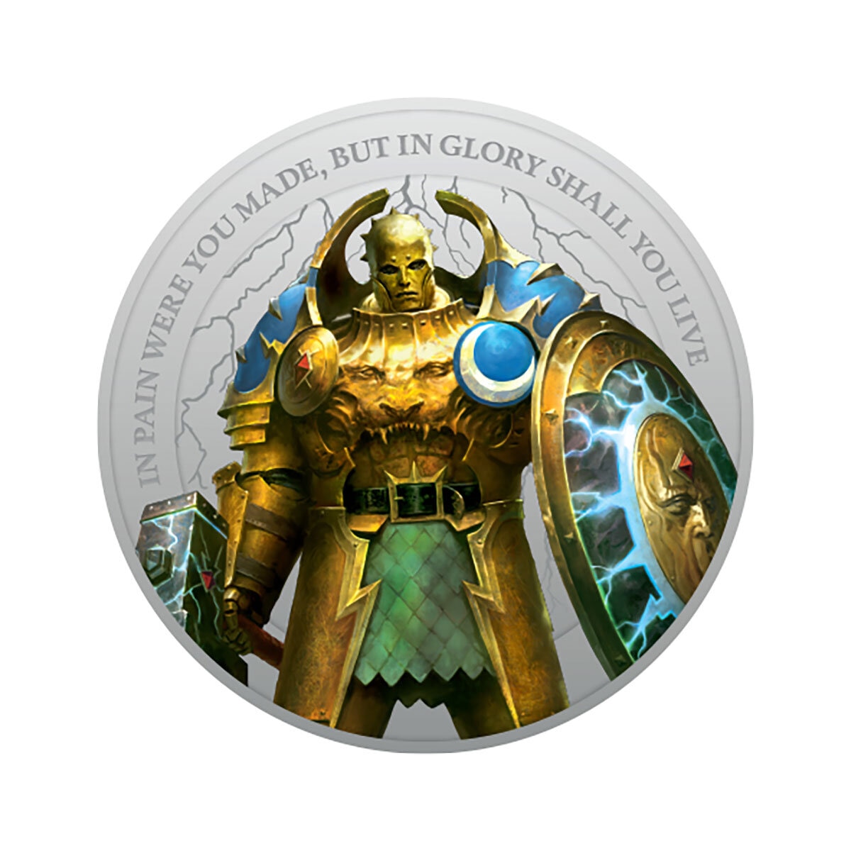 Official Limited Edition Warhammer Age of Sigmar Medal Cover by Royal Mail.