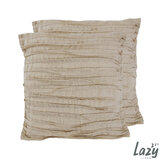 Lazy Linen 100% Washed Linen Cushion 2 Pack in Linen