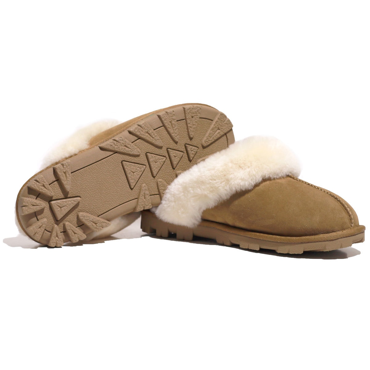 Kirkland Signature Women S Shearling Slippers In Chestnut Size 4