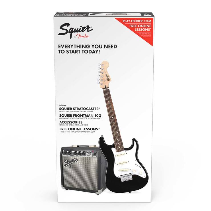 Squier By Fender Electric Guitar Bundle in Black Costco UK