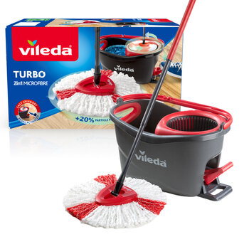 Vileda Turbo 2 in 1 Microfibre Mop and Bucket Set