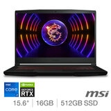 MSI Thin, Intel Core i7, 16GB RAM, 512GB SSD, NVIDIA GeForce RTX 4060, 15.6 Inch Gaming Laptop, 9S7-16R821-294