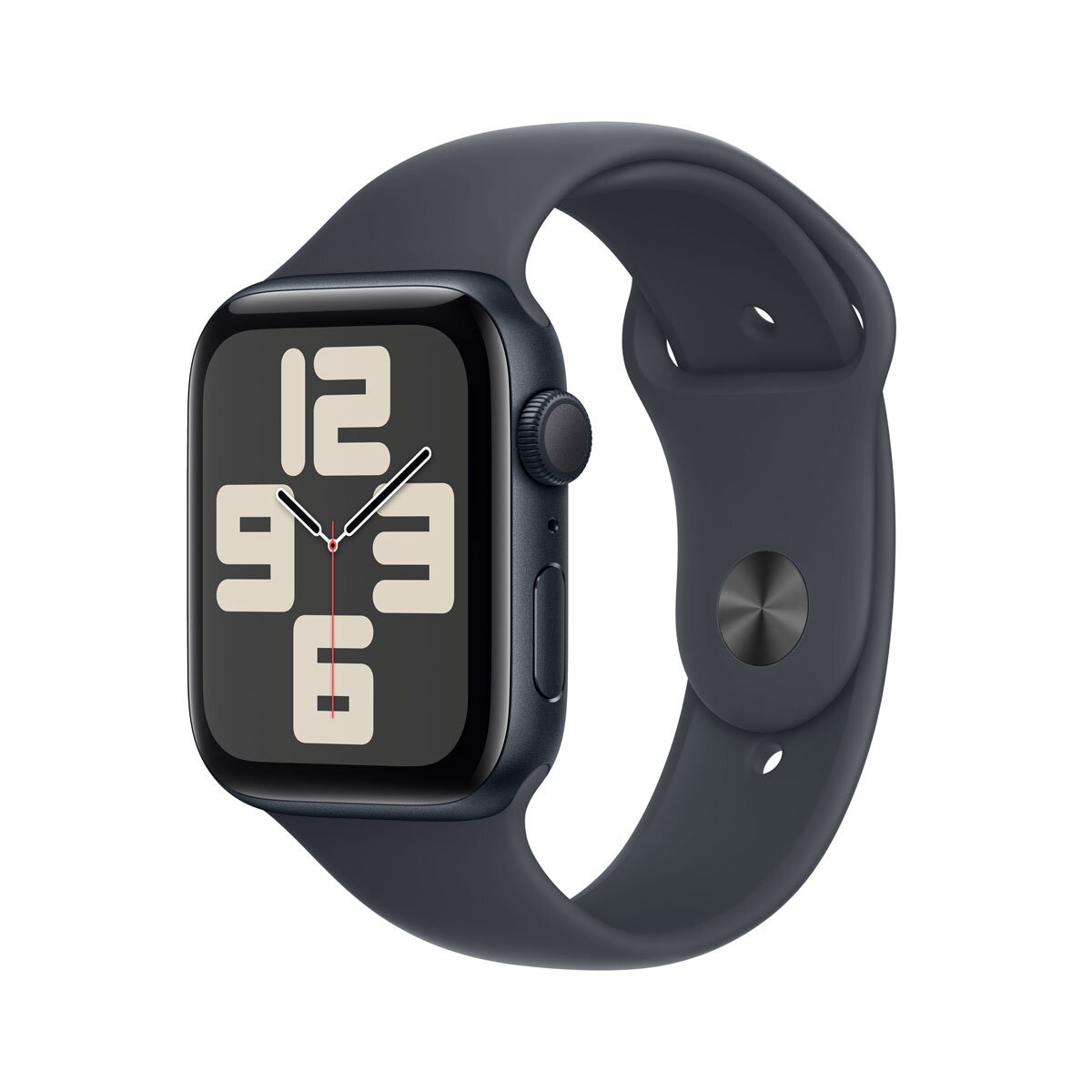 Apple Watch SE GPS, 44mm Midnight Aluminium Case with Sport Band