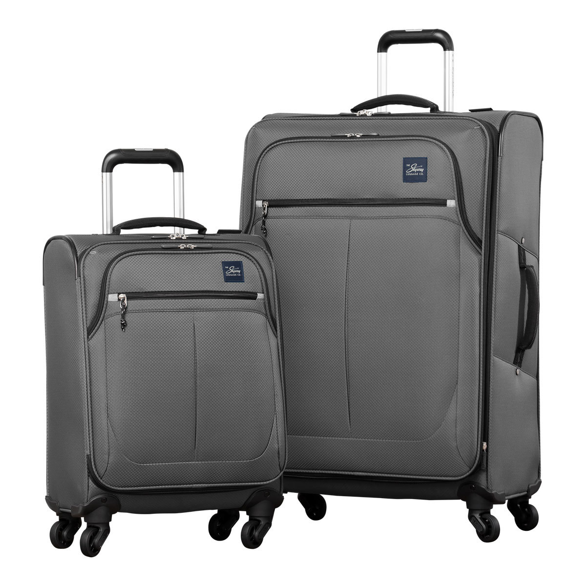 Ricardo Olympic 2 Piece Softside Suitcase Set, Charcoal | Costco UK