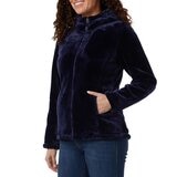 32 Degrees Women's Plush Fleece with Hood in Blue