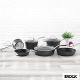 Starfit The Rock 10 Piece Cookware Set, Matte Black