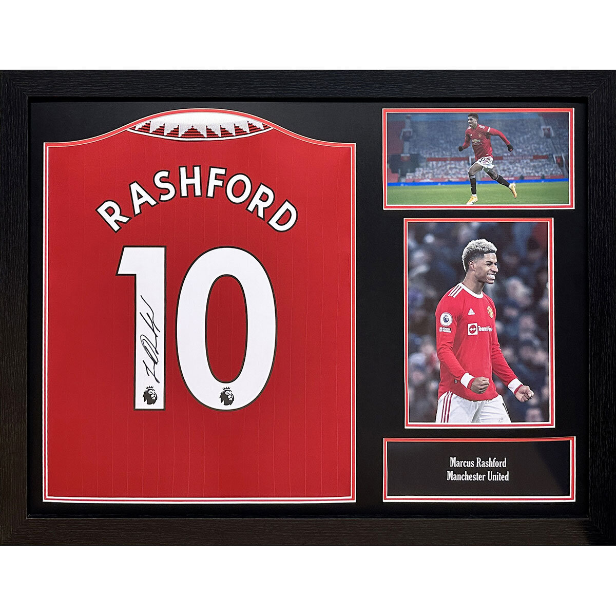 Marcus Rashford Signed Framed Manchester United Football Shirt