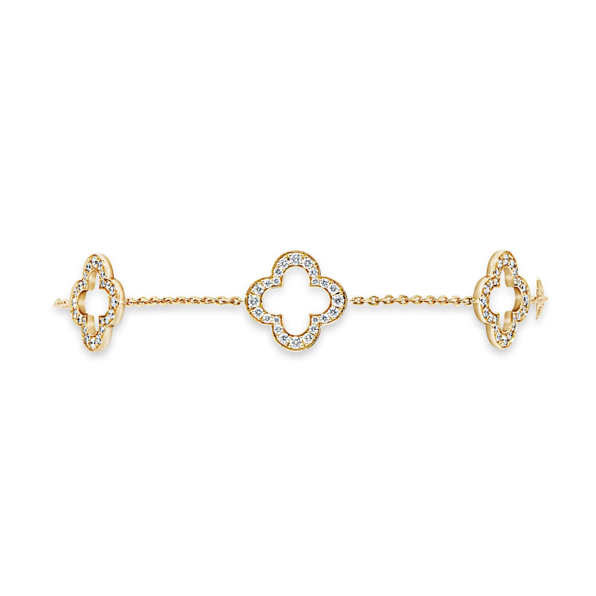 1.00ctw Round Brilliant Cut Diamond Bracelet, 14ct Yellow Gold