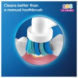 Description of how electric toothbrush is better than a manual