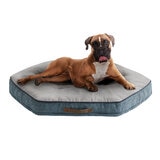 Kirkland Signature Hexagon Napper Pet Bed 42" (106.7cm) in Blue Suede