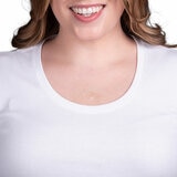 Kirkland Signature Ladies Scoop Neck Pima Tee in White Kirkland Signature Ladies Scoop Neck Pima Tee in White