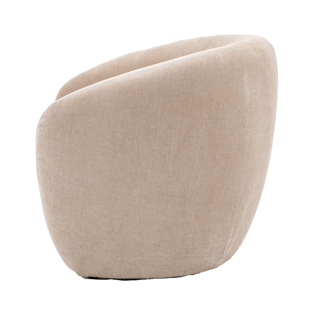 Gallery Curvo Cream Fabric Armchair