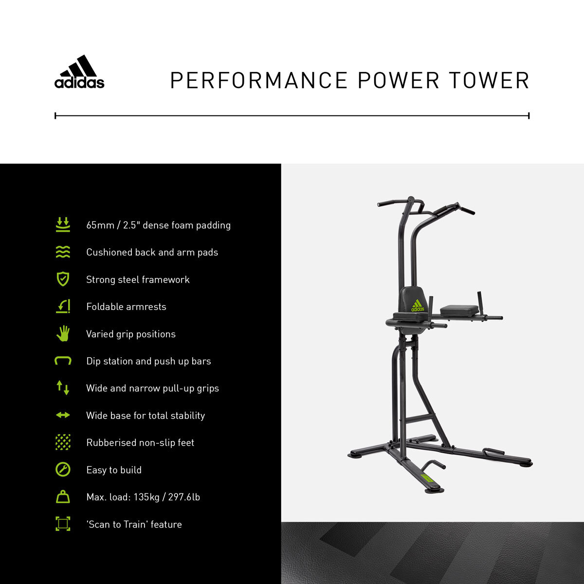 atleet Tekstschrijver Leidinggevende Adidas Performance Power Tower | Costco UK