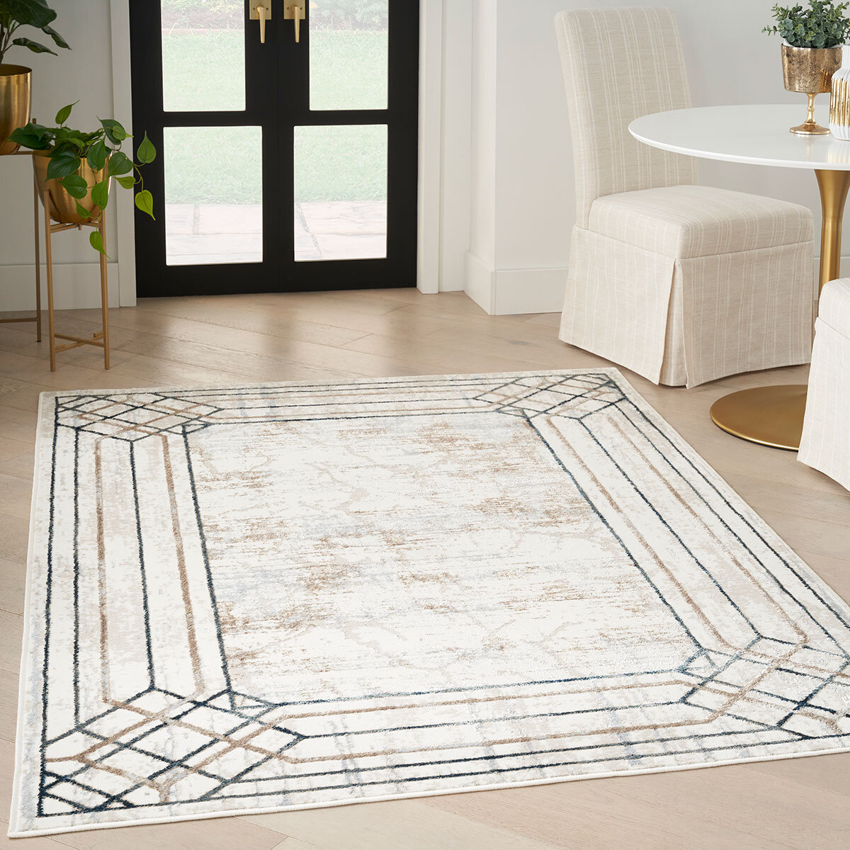 Glitz Ivory Taupe runner