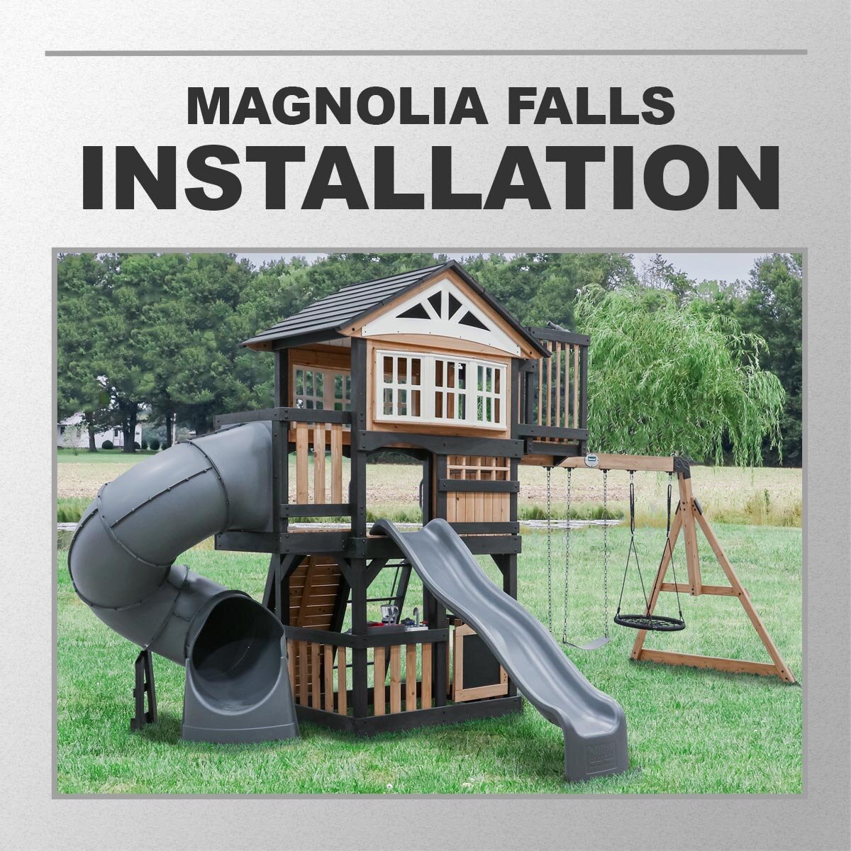 Installation Service for #528873 Backyard Discovery Magnolia Falls Swing Set