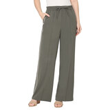 B.C. Clothing Co. Ladies pull-on trouser with contrast side stripe in Olive