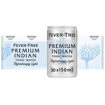 Fever-Tree Refreshingly Light Premium Indian Tonic Water, 30 x 150ml