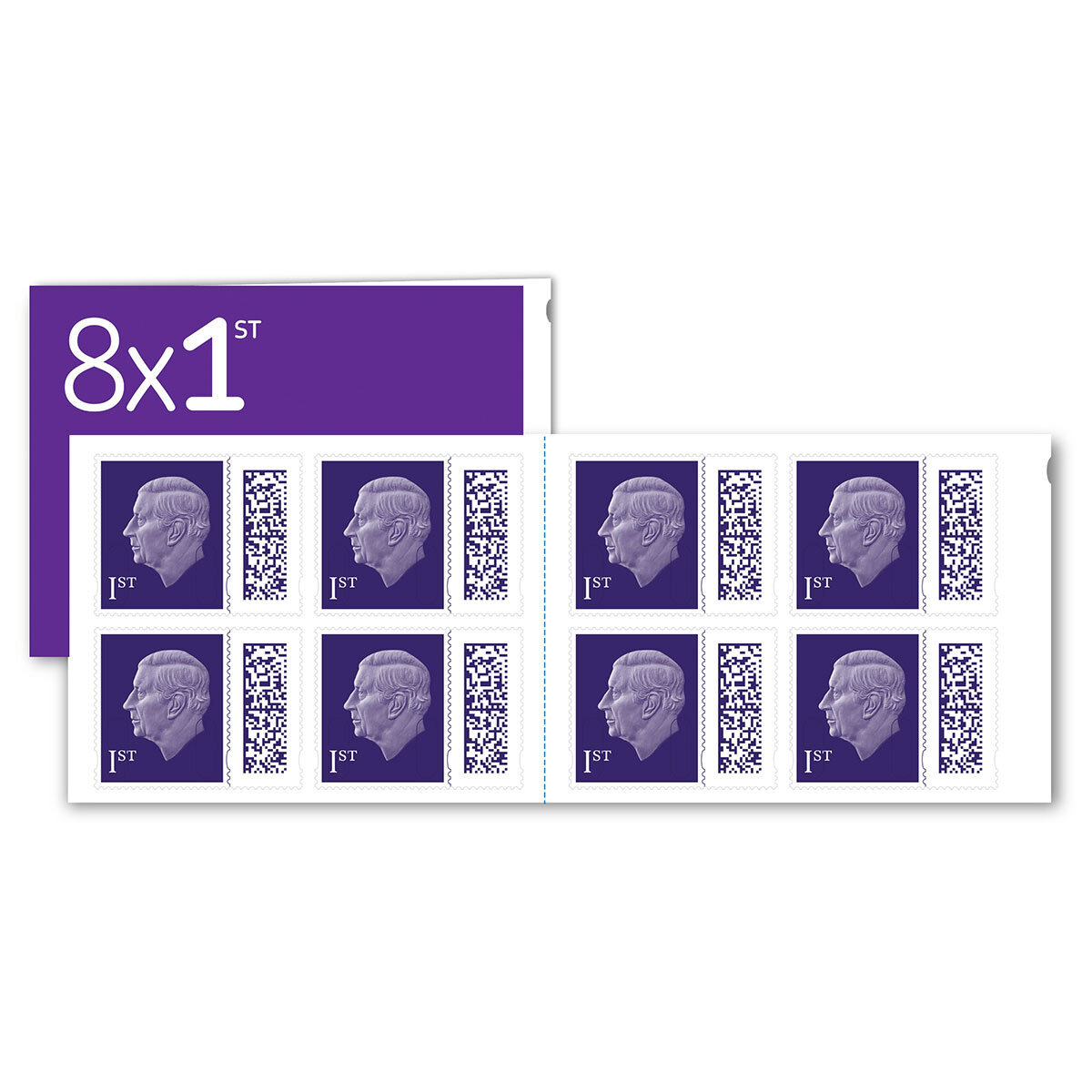 8 Books of 8 First Class Stamps (64 Stamps)