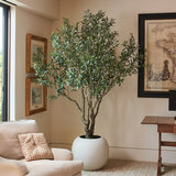 Artifical 8ft Olive Tree in Planter