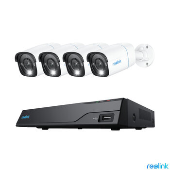 Reolink 8MP (4K) UHD NVR PoE AI 8 x channel / 4 x Bullet Camera Kit with 2TB HDD