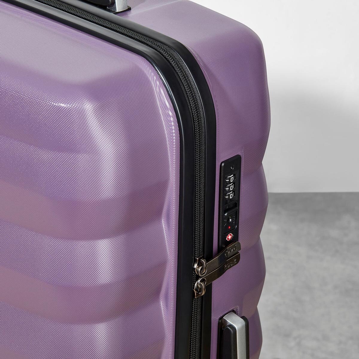 Rock Berlin 3 Piece Hardside Luggage Set in Purple