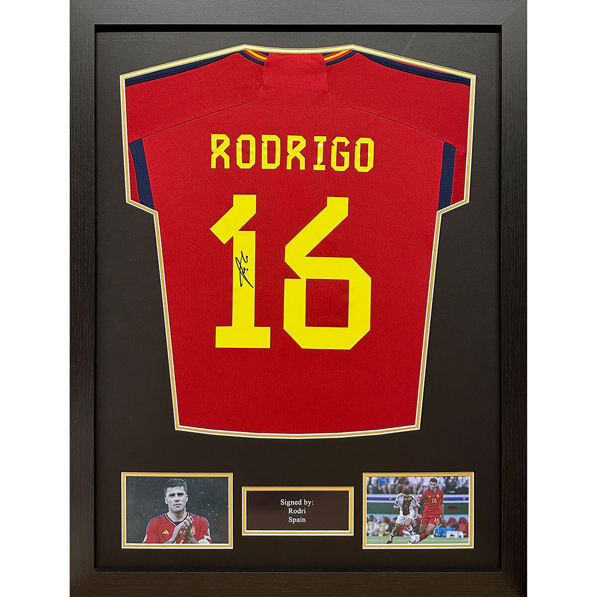 Rodri signed Spain shirt