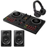 DDJ 200 Controller, DM40 Speakers x2, HDJ-CUE1 Headphones