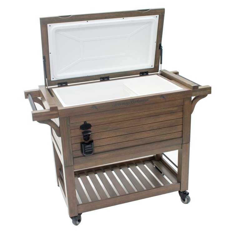 Tommy Bahama Rolling Wood Cooler 100QT | Costco UK