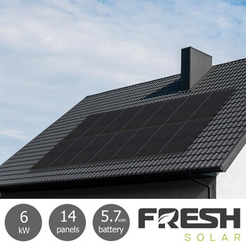 Fresh Solar 6.02kW Solar PV System [14 Panels] with 5.76kW Fox Battery - Fully Installed